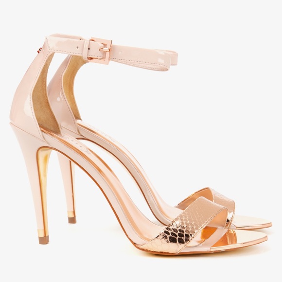 ted baker rose gold heels